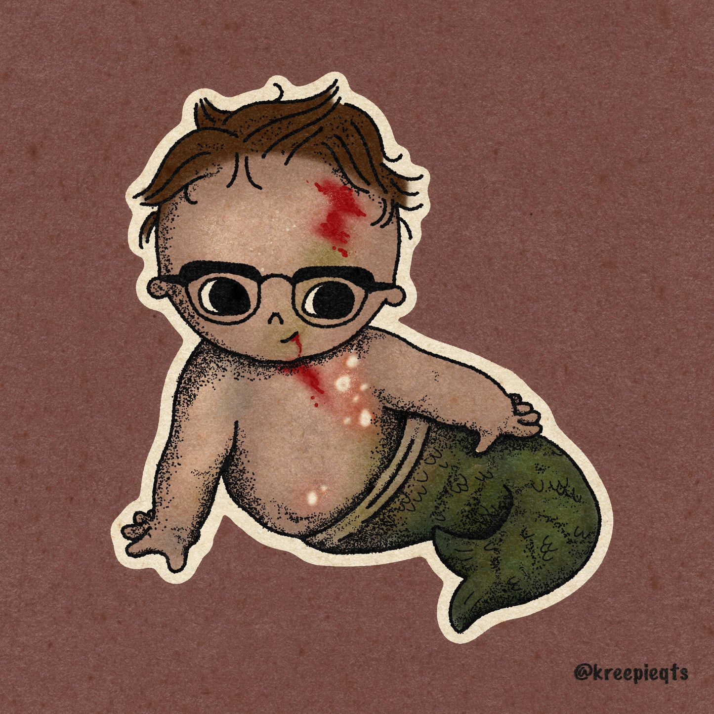 Fish Boy Parody Print