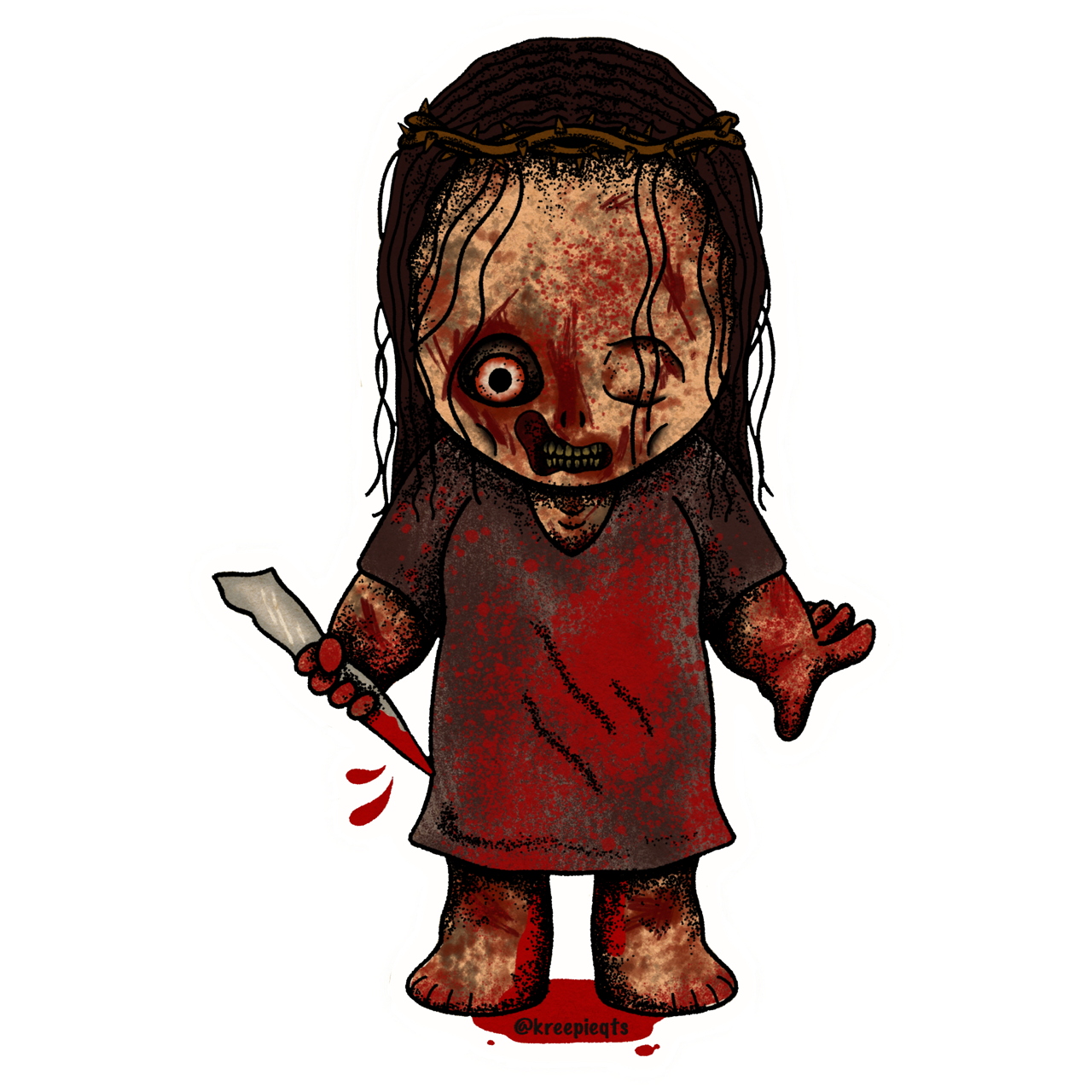 Icky Vicky Parody Sticker